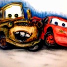 Muurschildering Cars