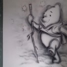 Muurschildering Winnie the Pooh